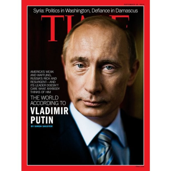  Путин попал на обложку журнала Time уже пятый раз