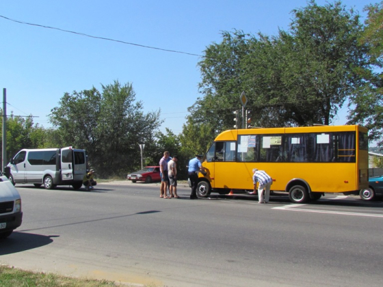 В Краматорске маршрутка столкнулась с микроавтобусом