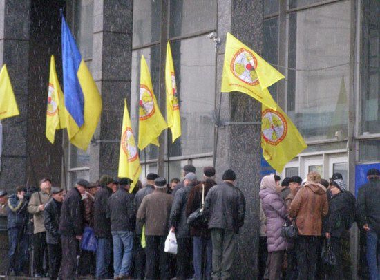 В Киеве чернобыльцы получили от Тигипко от ворот поворот. Решили продолжить протесты (фото)