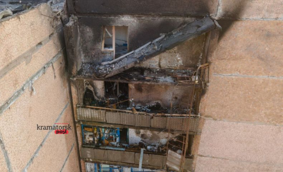 Наслідки нічного обстрілу Краматорська: 6 БпЛА 