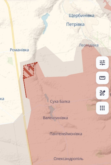 DeepState повідомляє про просування російських військ у Донецькій області