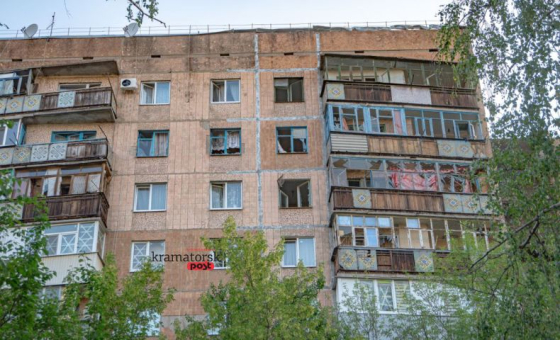 Наслідки нічного обстрілу Краматорська: 6 БпЛА 