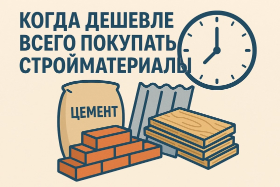 Когда дешевле всего покупать стройматериалы 