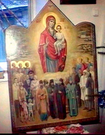 Икона в одном из донецких храмов. Янукович канонизирован