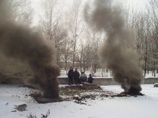 В Краматорске сгорел &quot;дом&quot; для &quot;бомжей&quot;